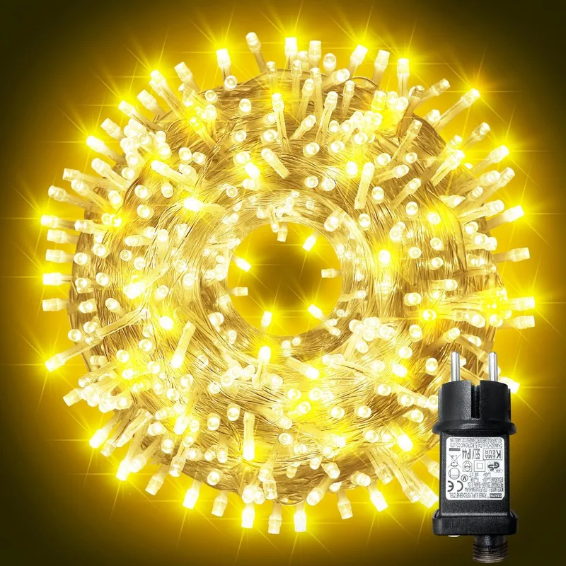 ARKOCHIC ▫️ 30 m de luzes de Natal para exterior, 300 luzes LED para árvore de Natal em branco quente