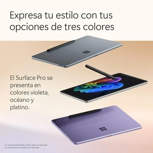 Microsoft ▫️ Surface Pro, 12" | Snapdragon X Plus | 16 GB de RAM, SSD de 256 GB 5