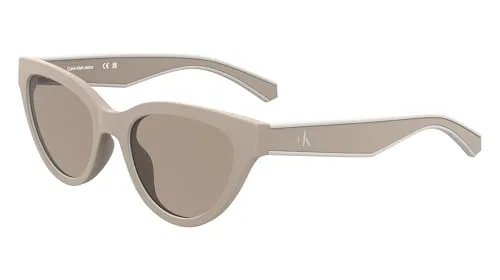 Calvin Klein ▫️ JEANS SUNGIRL CKJ25301S - Blush com lentes escuras em tom nude liso 2