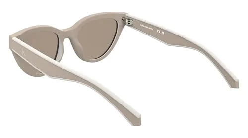 Calvin Klein ▫️ JEANS SUNGIRL CKJ25301S - Blush com lentes escuras em tom nude liso 4