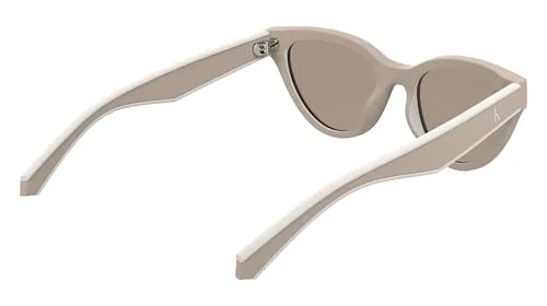 Calvin Klein ▫️ JEANS SUNGIRL CKJ25301S - Blush com lentes escuras em tom nude liso 6