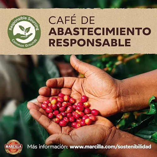 Marcilla ▫️ Cápsulas de Café Intenso | Intensidade 10 | 50 Cápsulas Compatíveis com Nespresso 7