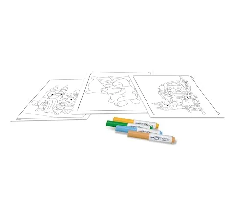 CRAYOLA ▫️ Color Wonder, kit completo com 18 páginas para colorir e 4 marcadores que não mancham, com as personagens da Bluey, atividade criativa para crianças dos 3 aos 5 anos, código 25-2903 4