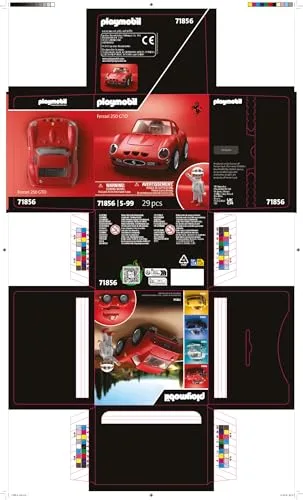 PLAYMOBIL ▫️ Collector Cars | Ferrari 250 GTO | Carro de coleção para adultos e crianças | Presente para fãs de carros e colecionadores | 71856 7