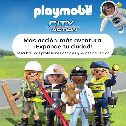 PLAYMOBIL ▫️ Action Heroes | Esquadra da Polícia | Brinquedo policial | Brinquedo de aventuras para crianças com mais de 4 anos | Estimula o jogo de representação e a criatividade | com bonecos e acessórios | 71873 6