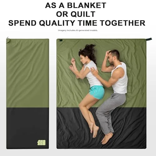TANSTRIDER ▫️ Sacos-de-dormir para adultos para climas quentes, leves, compactos, ultraleves, para mochileiros, impermeáveis, dobráveis, com saco de compressão gratuito, ideais para acampamentos de verão e caminhadas 4