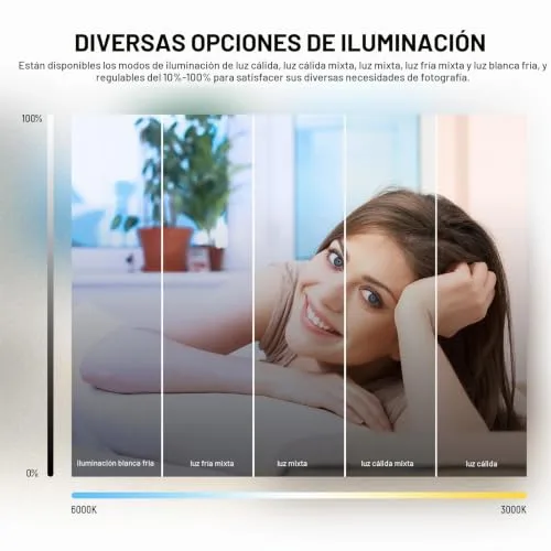 NEEWER ▫️ BÁSICO 5" Anel de Luz para Videoconferências, Conjunto de 2 Kits de Luz com Clipe e Tripé de Secretária para Monitor de Portátil, Chamadas Zoom, Transmissões em Direto, Trabalho Remoto, Aprendizagem e Gravação, BR60 4
