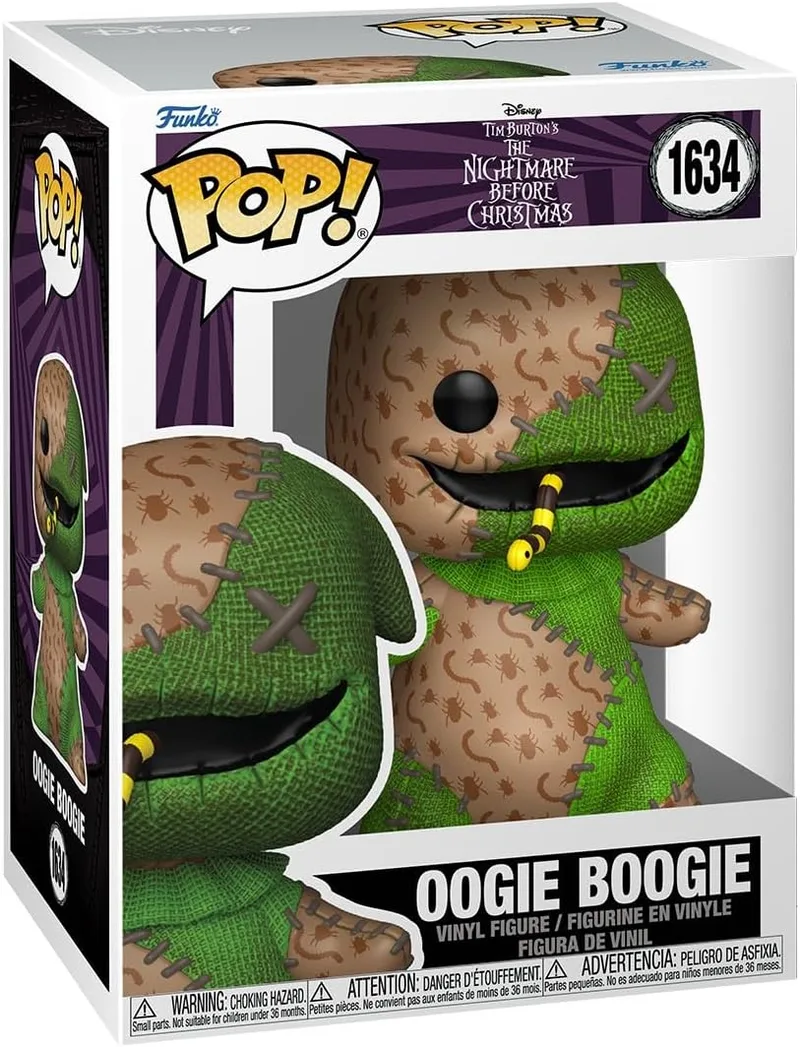 Funko ▫️ Pop! Disney: Patchwork - Oogie Boogie - O Pesadelo Antes do Natal - Figura de Vinil Colecionável - Ideia para Prenda - Mercadoria Oficial - Brinquedos para Adultos e Crianças - Brinquedos para Crianças e Adultos