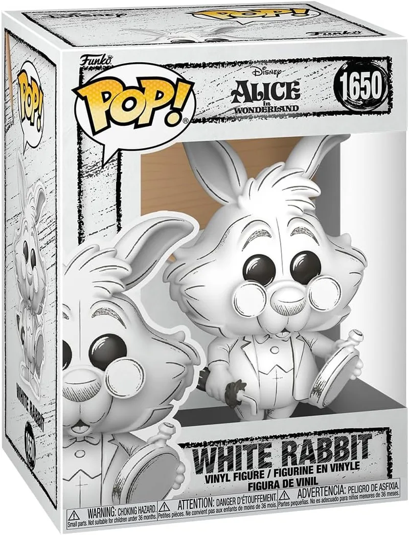 POP ▫️ Funko ! Disney Sketched: Alice no País das Maravilhas - Coelho Branco