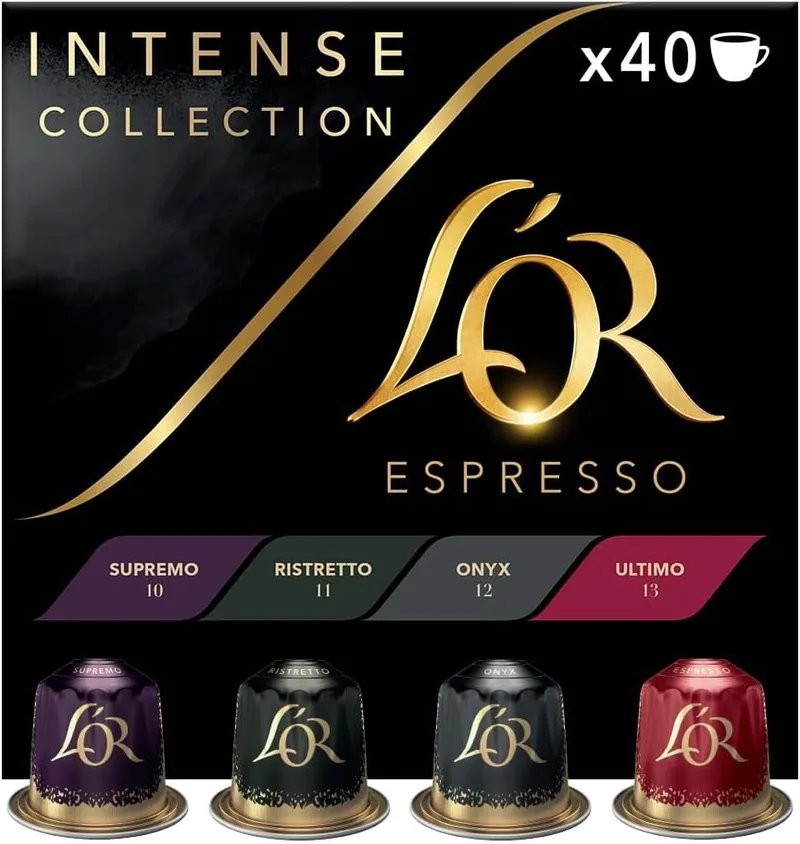 L'OR ▫️ Cápsulas de café Coleção Intense | 40 Cápsulas compatíveis com Nespresso