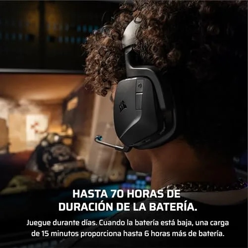 Corsair ▫️ Auscultadores sem fios para jogos Void v2 – Carbono 6