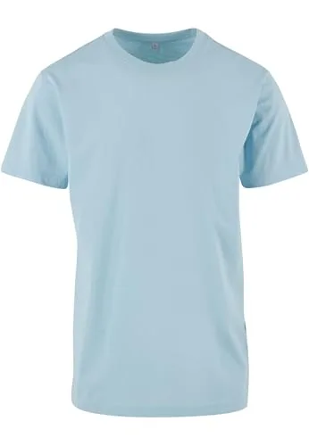 Build Your Brand ▫️ T-shirt básica de gola redonda para homem - Conjunto de 1/3/5 6