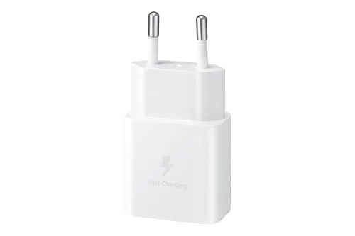 Samsung ▫️ Carregador USB-C adaptador de corrente ultrarrápido de 25 W, carregamento rápido, carregador original sem cabo, cor branca 2