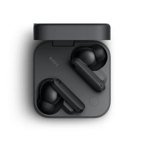 CMF BY NOTHING ▫️ Buds 2: Auscultadores sem fios com ANC híbrido de 48 dB, 55 horas de autonomia, driver PMI de 11 mm, 6 microfones HD e áudio espacial, resistência à água e ao pó IP55 – Cinza escuro 2
