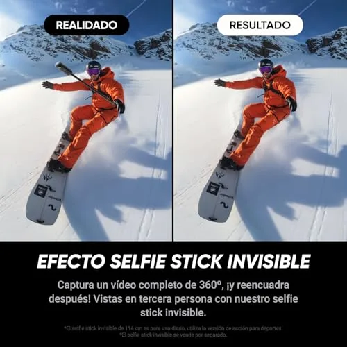 Insta360 ▫️ X5 - Câmara 8K 360°, sensores duplos de 1/1,28" 4