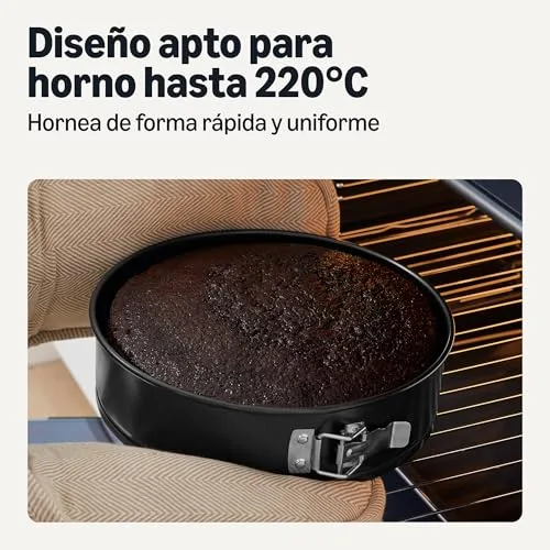 Amazon Basics ▫️ Forma Desmontável Antiaderente, Adequada para a máquina de lavar louça e para o forno, 25,4 cm 4