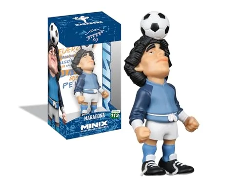 MINIX ▫️ BANDAI Figura de coleção de 12 cm - Maradona a aquecer «Life is Life» - Colecionáveis para exposição - Ideia para presente - Brinquedos para crianças e adultos - Fãs de futebol (MN20768) 2