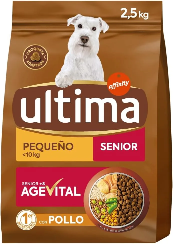 ultima ▫️ Ração para Cães Pequenos Senior com Frango - 2,5 kg