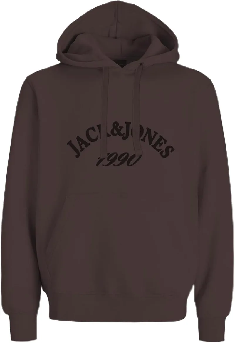 JACK & JONES ▫️ Casaco com capuz Jorbleecker Branding BF, mogno profundo, S