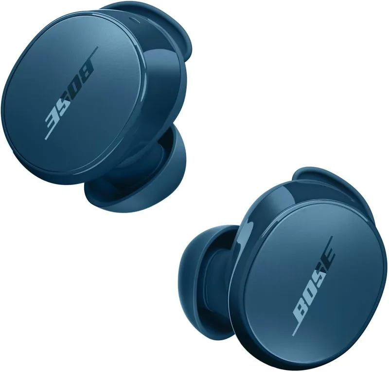 Bose ▫️ QuietComfort Earbuds True Wireless, Auscultadores Bluetooth com cancelamento de ruído ativo e microfone, tecnologia Deep Bass e classificação IPX4, até 8,5 horas de autonomia, azul crepúsculo
