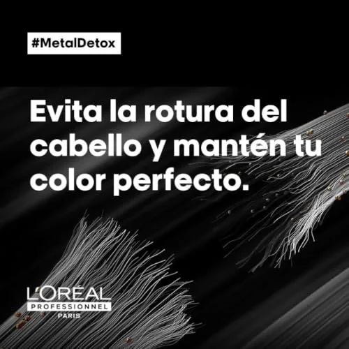 L'Oréal Professionnel Paris ▫️ L'Oréal Professionnel, Champô Profissional Sem Sulfatos, para Cabelo Danificado ou Descolorado, Cor Duradoura e Brilhante, Cabelo Mais Forte e Hidratado, Metal Detox, 300 ml 2