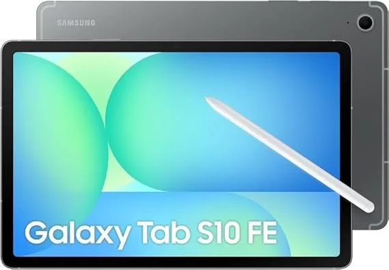 Samsung ▫️ Galaxy S10 FE AI, Tablet Android, 256 GB de memória, 12 GB de RAM, ecrã de 27,70 cm/10,9 polegadas, inclui S Pen, Wi-Fi, bateria de longa duração, cinzento, 36 meses de garantia [Exclusivo em