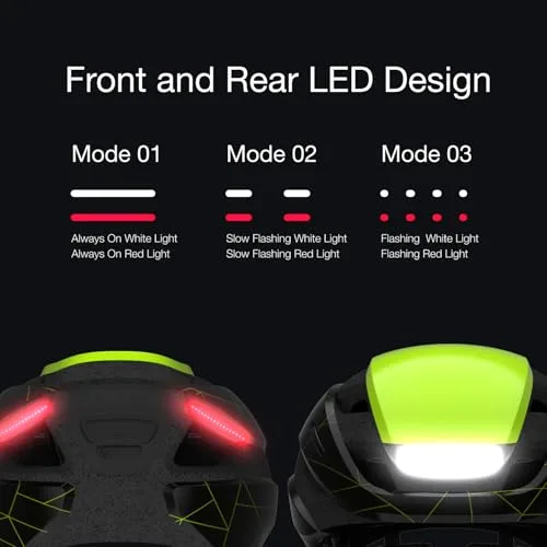 Lumos ▫️ Capacete Ultra Smart | Capacete de bicicleta | Luzes dianteira e traseira (LED) | Luzes intermitentes | Luzes de travão | Ligação Bluetooth | Adultos: Homem, Mulher 2