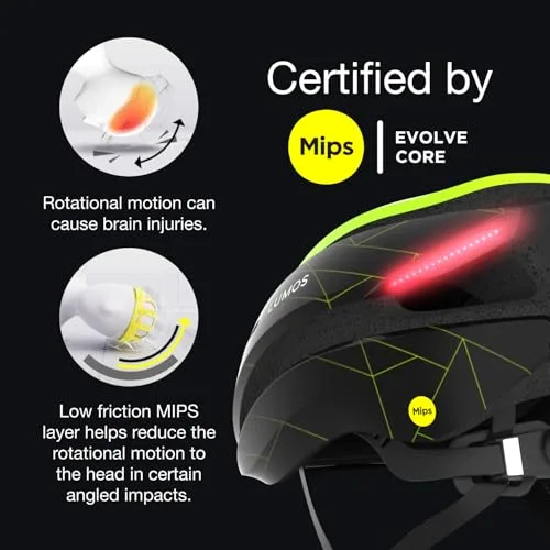 Lumos ▫️ Capacete Ultra Smart | Capacete de bicicleta | Luzes dianteira e traseira (LED) | Luzes intermitentes | Luzes de travão | Ligação Bluetooth | Adultos: Homem, Mulher 5