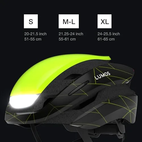 Lumos ▫️ Capacete Ultra Smart | Capacete de bicicleta | Luzes dianteira e traseira (LED) | Luzes intermitentes | Luzes de travão | Ligação Bluetooth | Adultos: Homem, Mulher 6