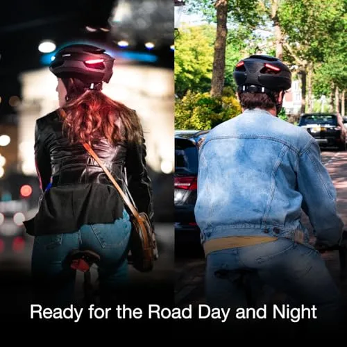 Lumos ▫️ Capacete Ultra Smart | Capacete de bicicleta | Luzes dianteira e traseira (LED) | Luzes intermitentes | Luzes de travão | Ligação Bluetooth | Adultos: Homem, Mulher 7