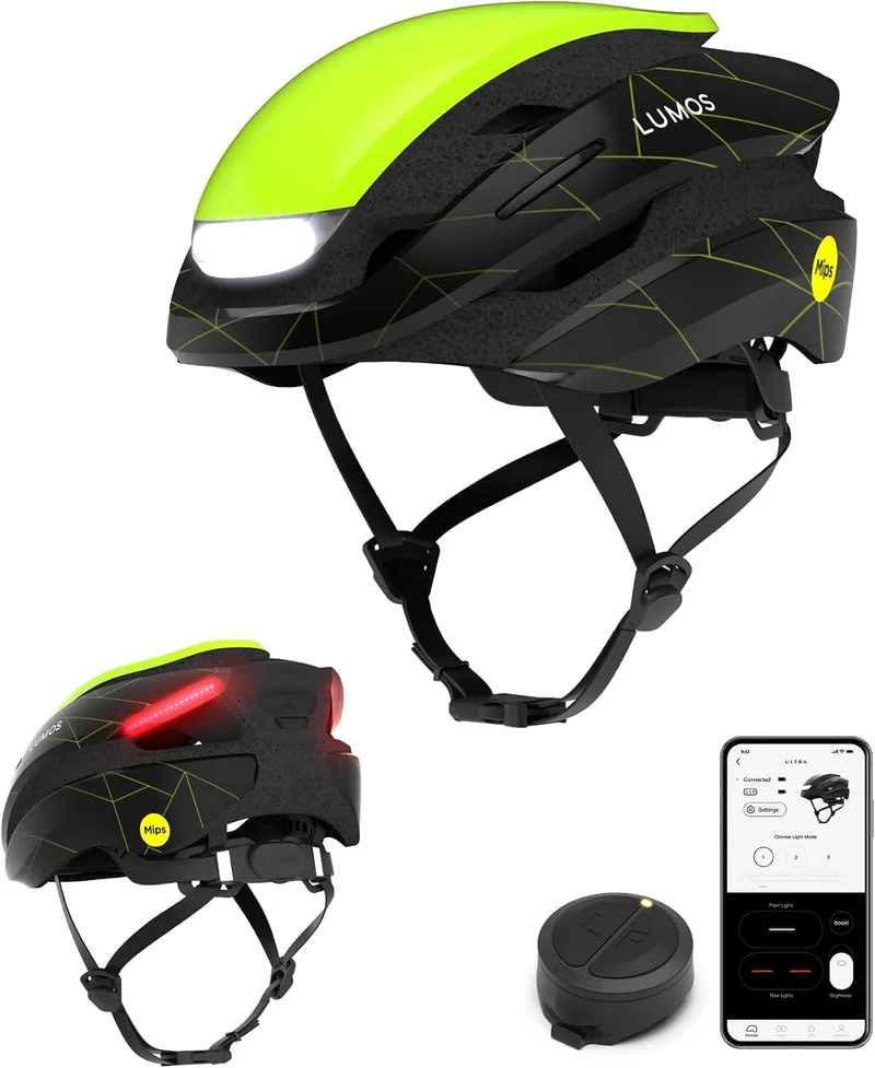 Lumos ▫️ Capacete Ultra Smart | Capacete de bicicleta | Luzes dianteira e traseira (LED) | Luzes intermitentes | Luzes de travão | Ligação Bluetooth | Adultos: Homem, Mulher