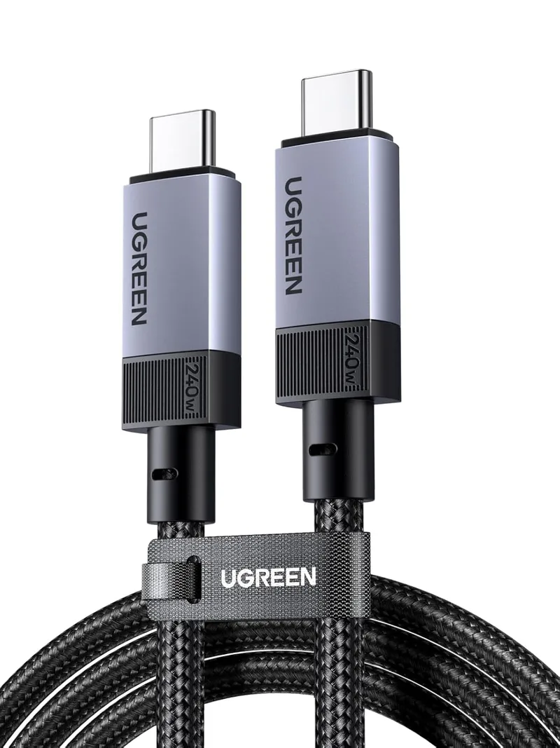 UGREEN ▫️ Cabo USB Tipo C para vídeo 8K a 60 Hz, USB4 GEN3 40 Gbps, Carregamento Rápido PD 3.1 de 240 W, Compatível com MacBook Air, HP, ASUS, iPhone 17 Pro Max Air/iPhone 16/15 Pro Max, Galaxy S26/S25 Ultra, Monitor. 1 m