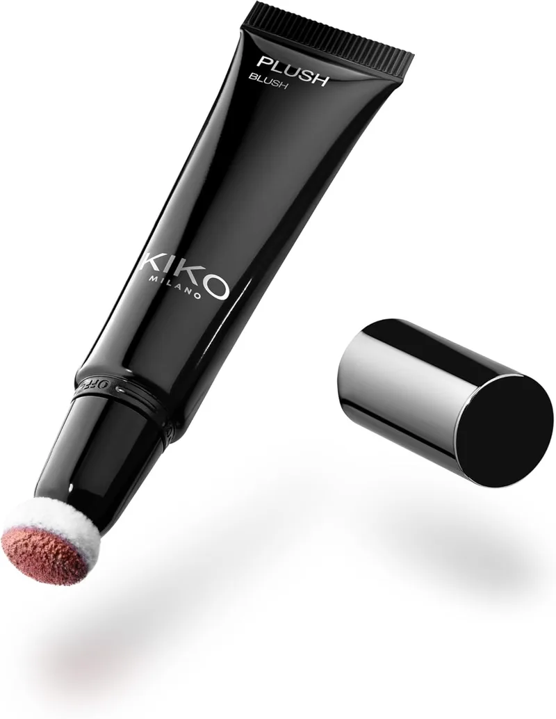 Kiko Milano ▫️ Plush Blush 01, Blush líquido com aplicador de esponja