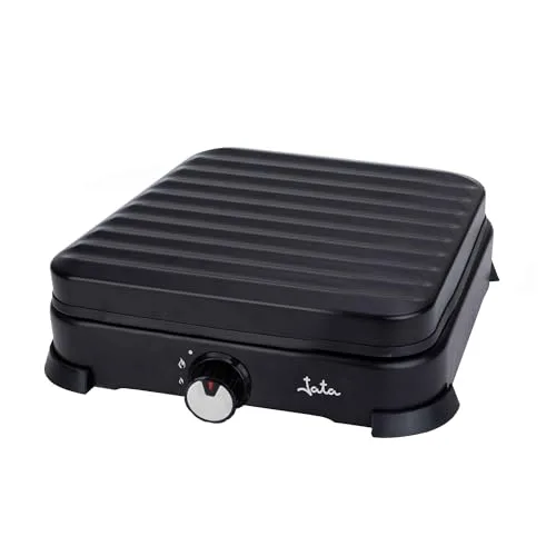 Jata ▫️ JECG2721 - Fogão a gás portátil de 1 bico, fogão de mesa para butano e propano, corpo com pintura epóxi, grelha e tampa protetora amovível, homologação específica para gás 3
