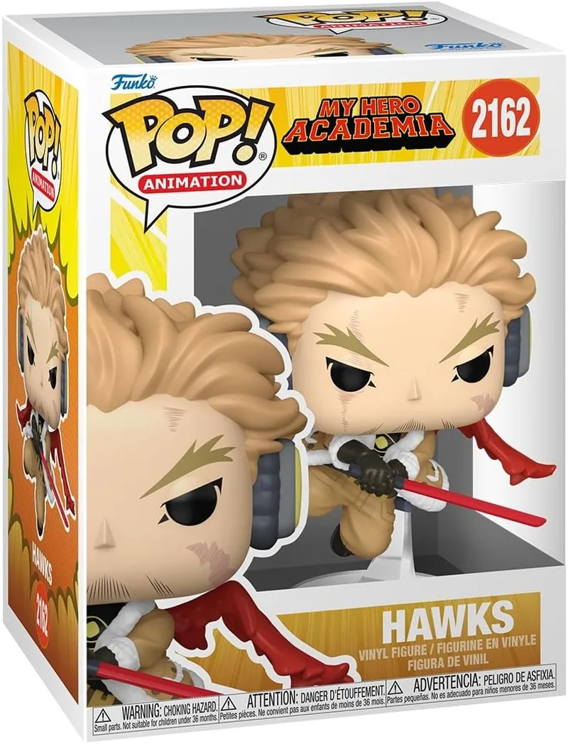 Funko ▫️ Pop! Animation: My Hero Academia (MHA) - Hawks | Produtos Oficiais - Figura de vinil colecionável para decoração - Presente geek de aniversário
