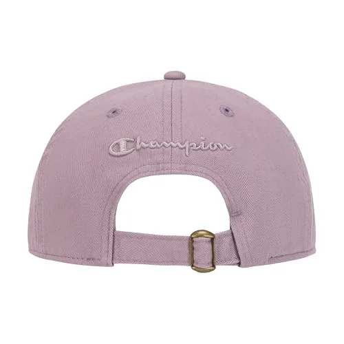 Champion ▫️ Boné de basebol ajustável Essentials em sarja de algodão lavado - Boné de basebol para mulher 2