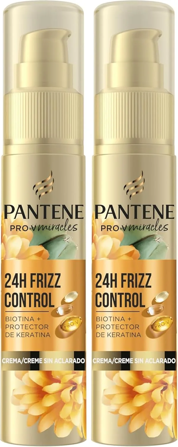 Pantene ▫️ Frizz Control Sérum com Biotina e Queratina 70 ml. Tratamento condicionador sem enxaguamento para cabelo seco e danificado. Resultados instantâneos para uma suavidade duradoura. Fixação flexível