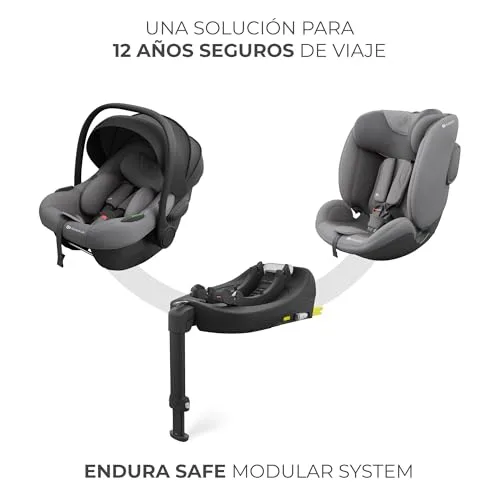 Kinderkraft ▫️ I-LITE Cadeira de criança, com base ENDURA SAFE FX, i-Size, 40-87 cm, giratória, ISOFIX, ERGO PAD, sistema modular, 3,2 kg, arnês de 5 pontos, 0-12 anos, cinzenta 5