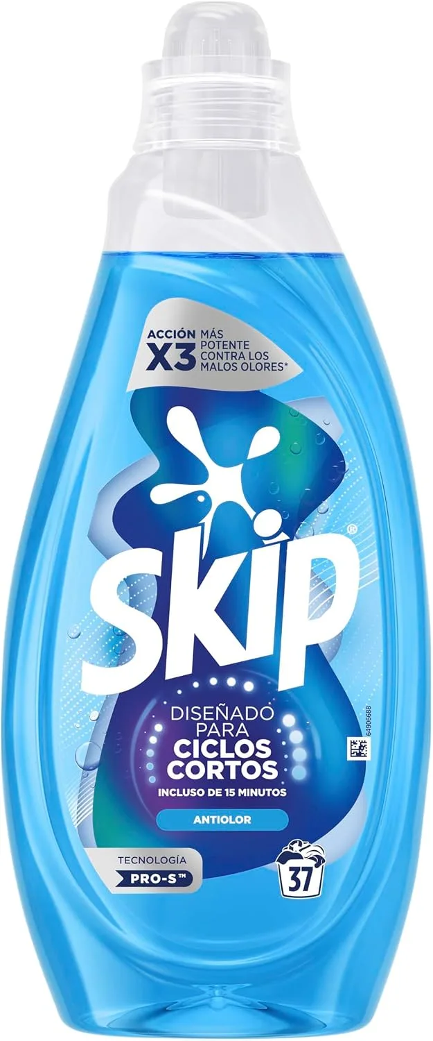 Skip ▫️ Detergente para Ciclos Curtos Anti-Odor 37 LAV