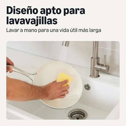 Amazon Basics ▫️ Conjunto de panelas antiaderentes de cerâmica conjunto de 8 peças de panelas e frigideiras, adequadas para a máquina de lavar louça e para o forno, compatíveis com todos os tipos de fogões, cinzento linho 4