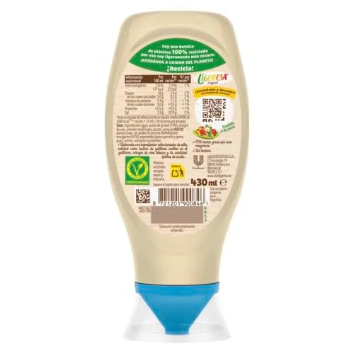 Unilever ▫️ Molho Bocabajo Original da Ligeresa, 430 ml 4