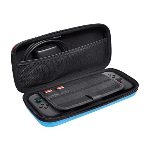 GXTrust ▫️ Capa Protetora Rígida para Nintendo Switch 2, Vermelha / Azul 5