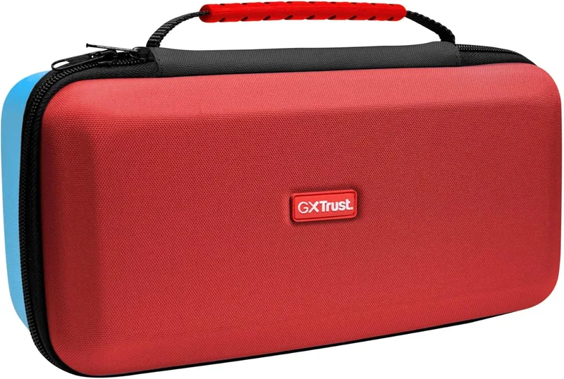 GXTrust ▫️ 1252 XL Capa para Nintendo Switch 2, Estojo rígido de transporte para consola e acessórios, Capa protetora rígida, Bolso para 4 Joy-Cons e 12 cartuchos de jogos, Preto