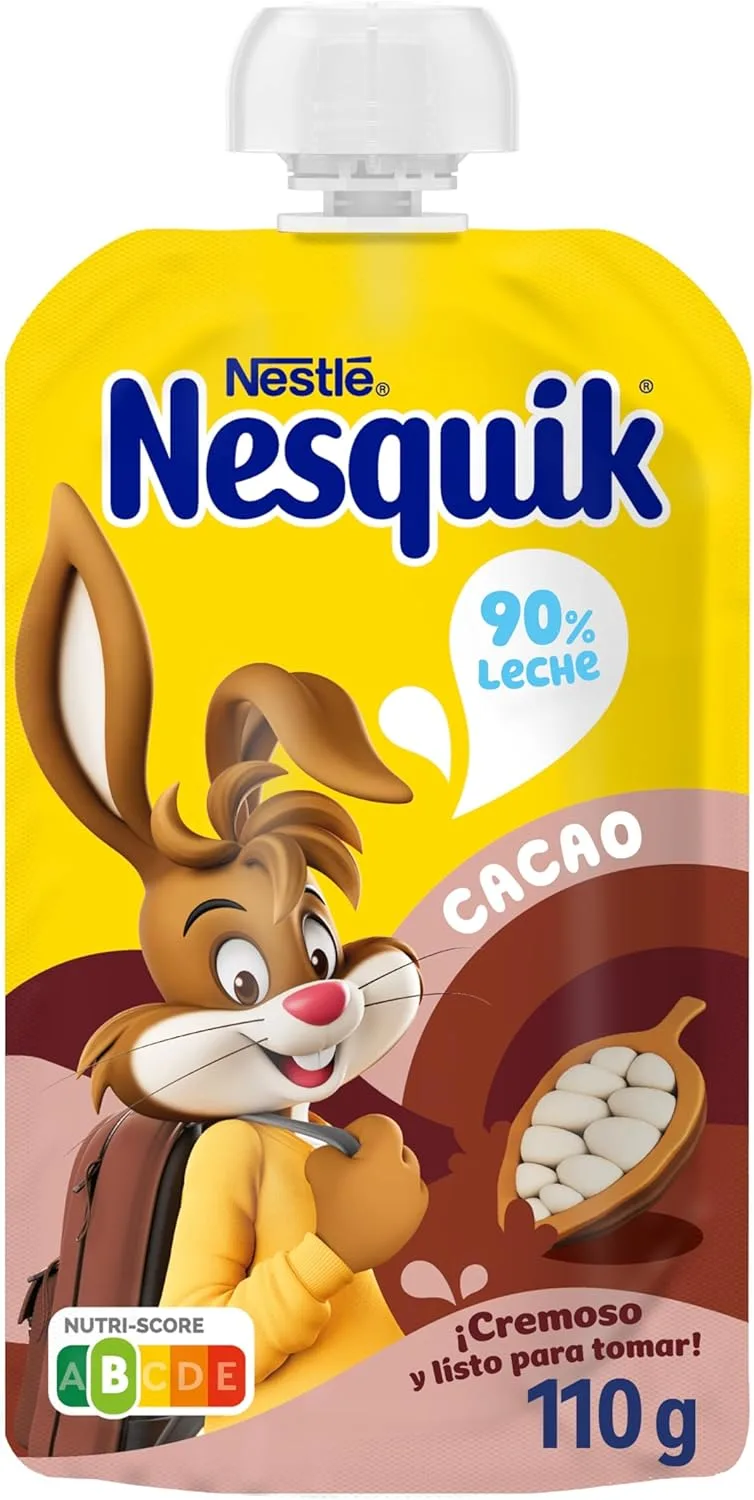 Nesquik ▫️ NESTLÉ Saqueta de Cacau, para crianças a partir dos 3 anos, Saqueta 110g