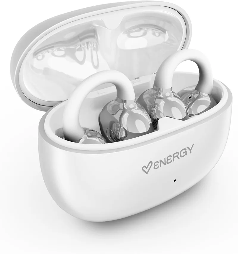 Energy Sistem ▫️ ChicPods: Auscultadores sem fios Bluetooth premium com isolamento acústico, Open Sound, bateria de 23 horas, ENC, cancelamento de ruído durante chamadas, IPX4 (resistentes à água), True Wireless, branco