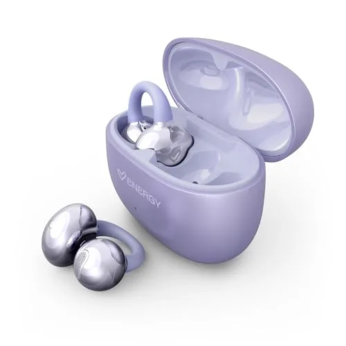 Energy Sistem ▫️ ChicPods — Auscultadores sem fios Bluetooth premium com isolamento acústico, Open Sound, bateria de 23 horas, ENC, auscultadores com cancelamento de ruído nas chamadas, IPX4, resistentes à água, True Wireless, violeta 3