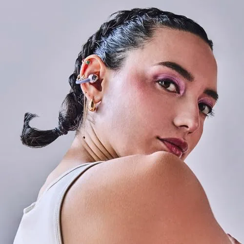 Energy Sistem ▫️ ChicPods — Auscultadores sem fios Bluetooth premium com isolamento acústico, Open Sound, bateria de 23 horas, ENC, auscultadores com cancelamento de ruído nas chamadas, IPX4, resistentes à água, True Wireless, violeta 5