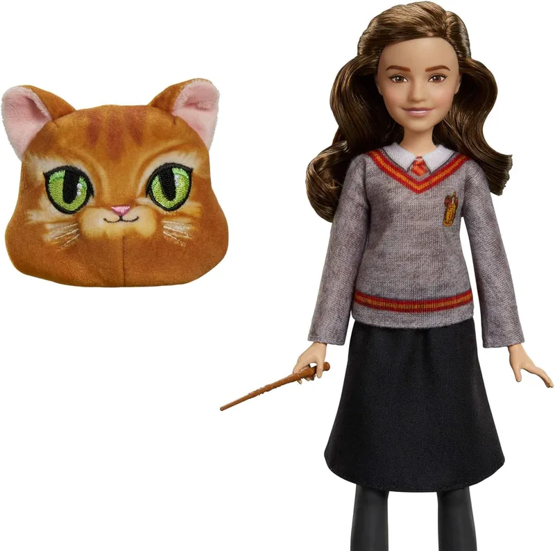 Mattel ▫️ Conjunto de boneca e boneca Hermione Granger Harry Potter Multijuice Potion uniforme de Hogwarts inspirado no filme, 13 acessórios e bolhas, JGM21