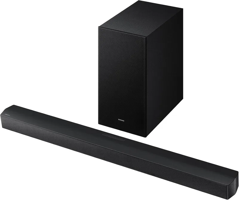 Samsung ▫️ Barra de som HW-B650F/ZF com Dolby Adio/DTS Virtual:X 3.1ch, modo de jogo, som inteligente, multi-conexão Bluetooth, preto