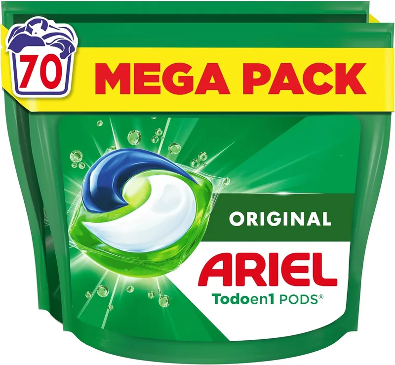 Ariel ▫️ PODs Tudo em 1, Detergente Líquido Cápsulas Originais Cápsulas, 70 Lavagens